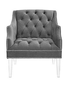 Modway Proverbial Tufted Button Accent Performance Velvet Armchair