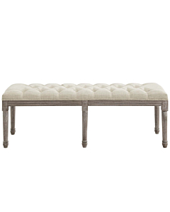 Modway Province French Vintage Upholstered Fabric Bench