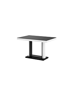 Cortex Quatro Dining Table With Extension, Black Matt