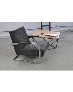 Cortex Rama Leather Armchair, Dark Gray