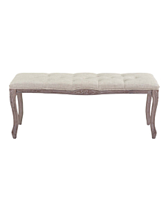 Modway Regal Vintage French Upholstered Fabric Bench