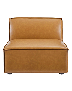 Modway Restore Vegan Leather Sectional Sofa Armless Chair