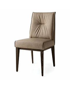 Calligaris Romy Upholstered Chair With Wooden Base | Made to Order