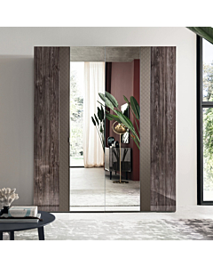 Frida 4-Door Swinging Wardrobe with Two Central Mirrors | ALF (+) DA FRE