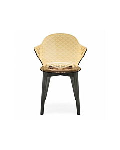 Calligaris Saint Tropez Chair with Polycarbonate Seat Shell And Wooden Base | Made to Order