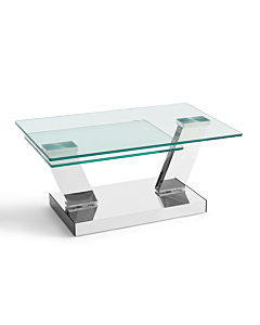 Sion Rotating Coffee Table, Glass Top | Creative Furniture