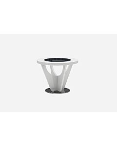 Ariana End Table, White High Gloss | Creative Furniture