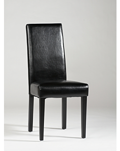 Chintaly Straight Back Parsons Chair, Black