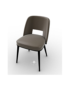 Calligaris Foyer Upholstered Chair With Metal Base