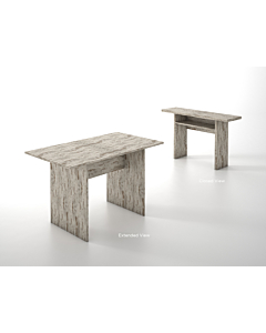 Casabianca Ritz Extendable Console / Dining Table, Vintage White Wash