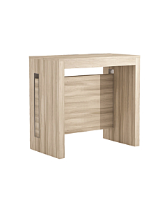 Casabianca Erika Console Table in Light Oak Wood Grain Melamine
