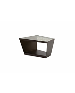 Elite Modern Tetris Coffee Table with Filament Finish Glass Top