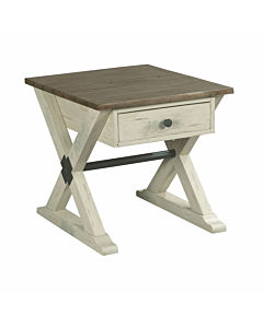 Hammary Reclamation Place Trestle Drawer End Table