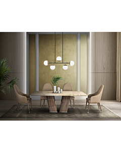 Stone International Vertigo Wood Dining Table