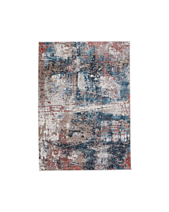Vibe by Jaipur Living Casiane Abstract Red/ Blue Runner Rug