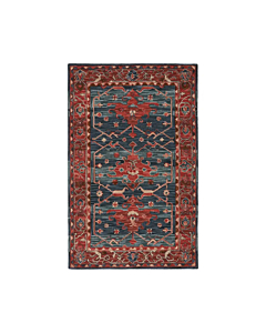 Vibe by Jaipur Living Cinnabar Handmade Medallion Red/ Blue Area Rug