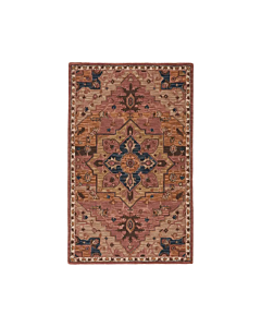 Vibe by Jaipur Living Cressida Handmade Medallion Dark Pink/ Blue Area Rug