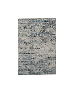 Vibe by Jaipur Living Halston Abstract Gray/ Blue Runner Rug