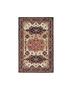 Vibe by Jaipur Living Idina Handmade Medallion Pink/ Dark Blue Area Rug