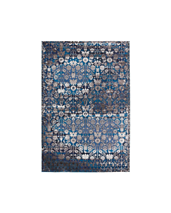 Vibe by Jaipur Living Izar Trellis Blue/ White Runner Rug