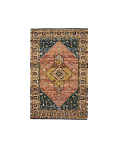 Vibe by Jaipur Living Seraphina Handmade Medallion Pink/ Yellow Area Rug