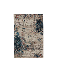 Vibe by Jaipur Living Terrior Abstract Blue/ Red Runner Rug