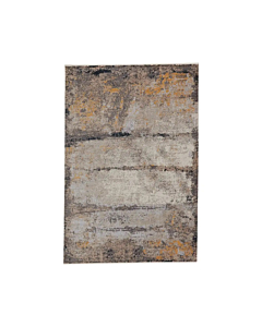 Vibe by Jaipur Living Trevena Abstract Gray/ Gold Runner Rug