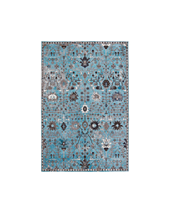 Vibe by Jaipur Living Zaniah Trellis Light Blue/ Gray Runner Rug (3'X8')