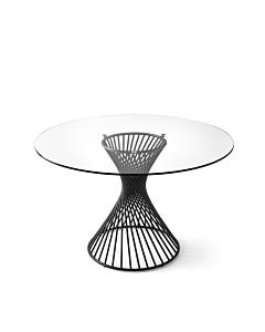 Calligaris Vortex CS4108-FD120 Dining Table With Round Top And Central Metal Base | Made to Order