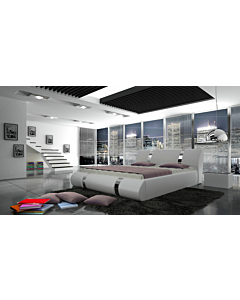 Cortex Atlantis White Platform Bed, Queen Size