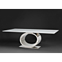 Stone International Eye Dining Table with Thin Beveled Edge Top