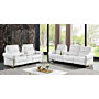 Alice Loveseat with Two Power Recliners, White | Creative Furniture