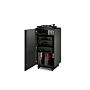 BDI Corridor 8172 Audio Tower, Charcoal Stained Ash