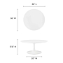 Modway Lippa 36" Round Wood Coffee Table