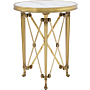 Theodore Alexander Spencer London Small Round Brass Side Table