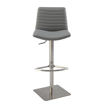 Chintaly 0572 Adjustable Bar Stool, Gray