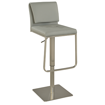 Chintaly 0893 Adjustable Swivel Bar Stool, Gray, $356.62, Chintaly, Gray