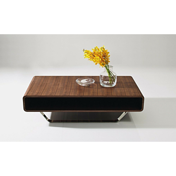 136A Modern Coffee Table, Walnut