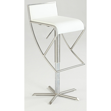 Chintaly 1627 Adjustable Stool White