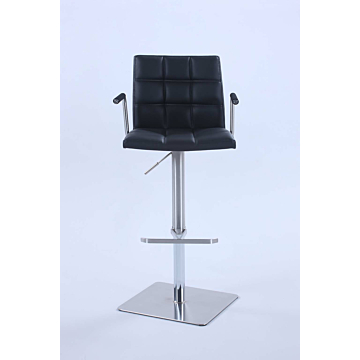 Chintaly 1654 Adjustable Stool Black, 