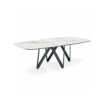 Calligaris Cartesio 4092-FB250 Modern table with elliptical top | Made to Order