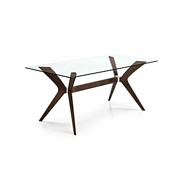 Calligaris Tokyo CS18-FR160 modern table with rectangular top and wooden legs | Made to Order