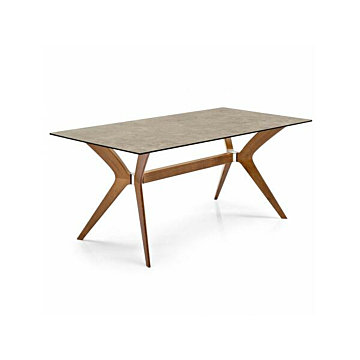 Calligaris Tokyo CS18-FR180 modern table with rectangular top and wooden legs | Made to Order