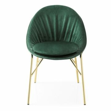 Calligaris Lilly Upholstered Armchair with Metal Frame | Made to Order