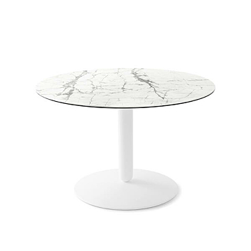 Calligaris Balance 4121-FD140 Round Table with Pedestal Base | Made to Order