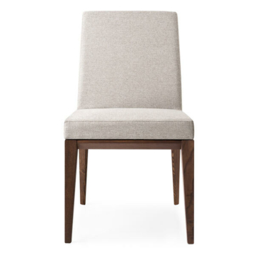 Calligaris Bess CS1463 Padded Upholstered Chair with Wooden Legs | Made to Order