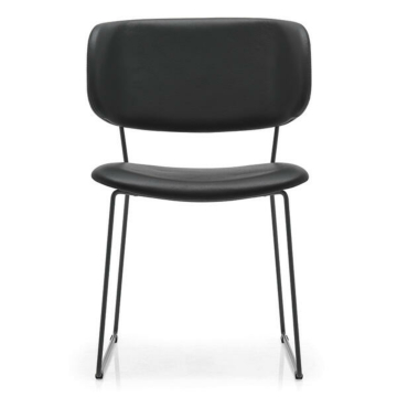 Calligaris CS1483 Claire Metal Chair with Upholstered Seat and Back | Made to Order
