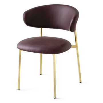 Calligaris Oleandro CS-2031 Upholstered Chair with Metal Base | Made to Order