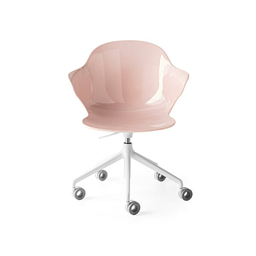 Calligaris Saint Tropez swivel plastic chair on casters | Made to Order
