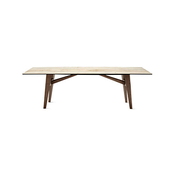 Calligaris Abrey 98" table with rectangular top | Made to Order